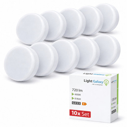 10x gx53 led lampe watt - lampe, 8