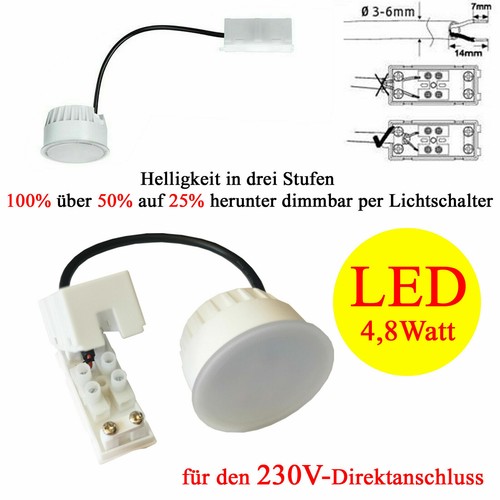 Led watt einbaustrahler - 4,8,