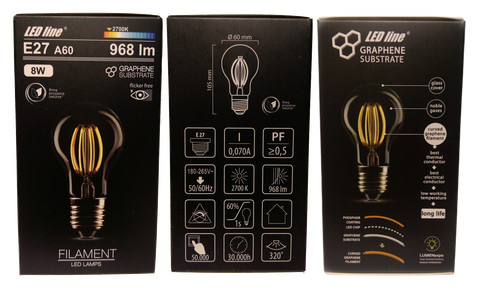 Led e27 lampe - 968, lumen
