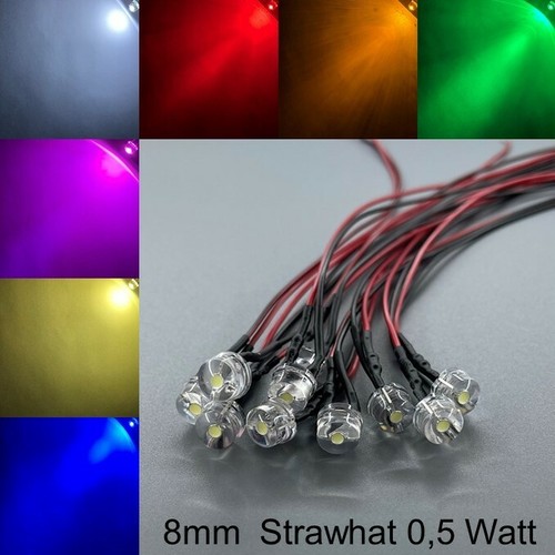 Verkabelt 8mm leds - verkabelt,