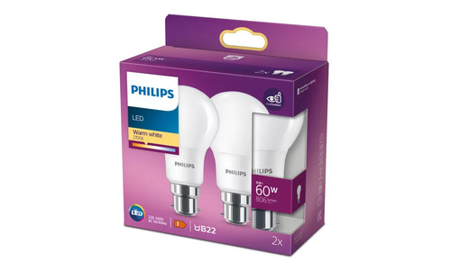 Philips led b22 - 2x, 8w